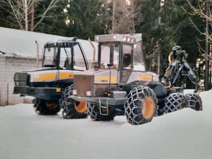 Metsäkoneita talvella 2000 luvulla
